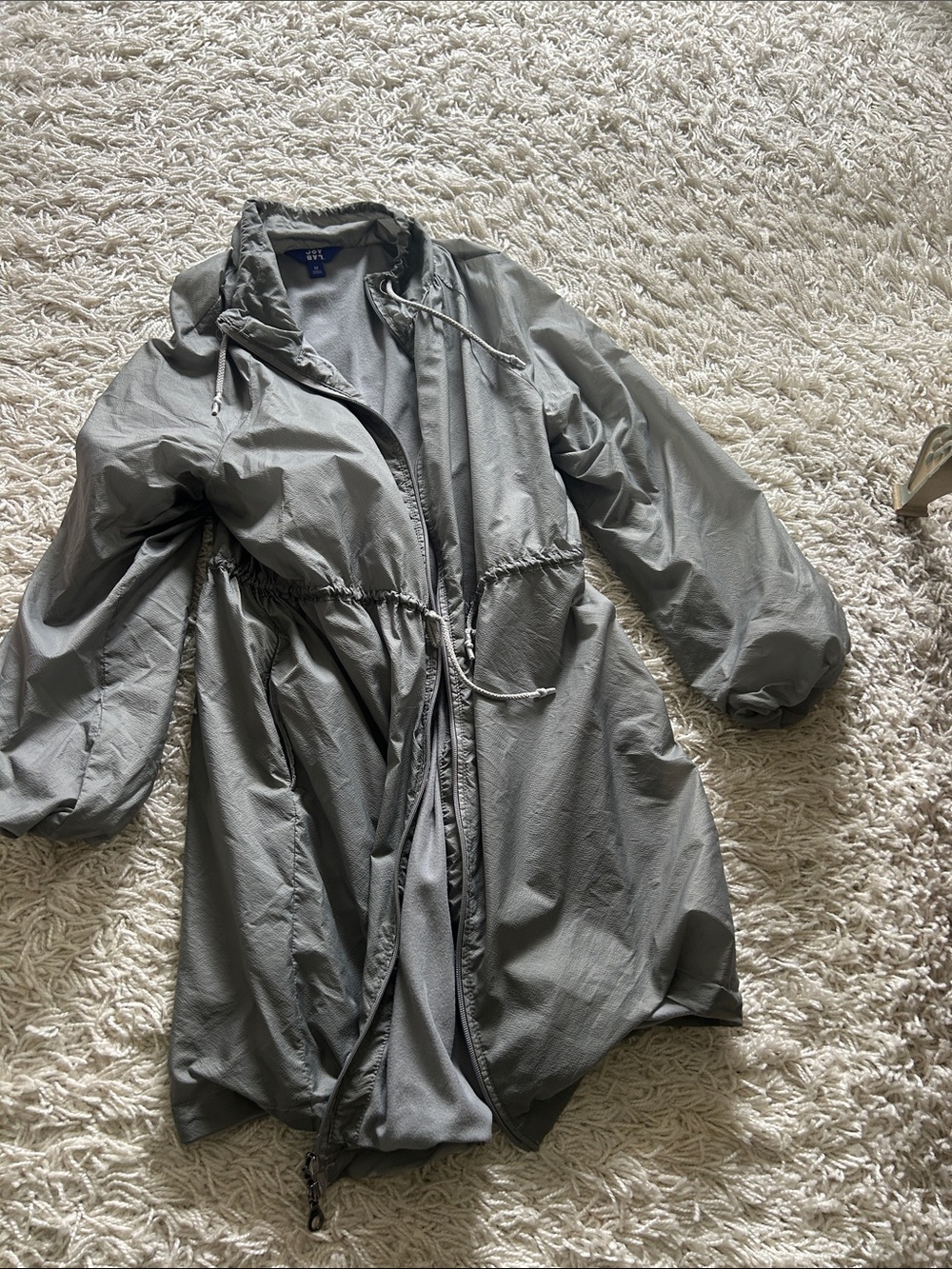 Lab Joy cinched drawstring windbreaker